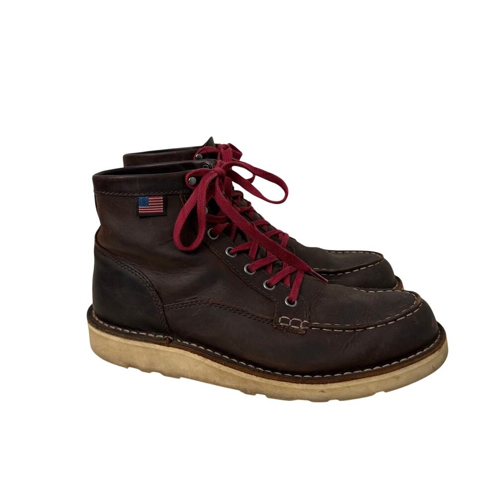 Danner Boots Women’s Size 9 M Bull Run Moc Toe 6” Leather Brown Made In USA